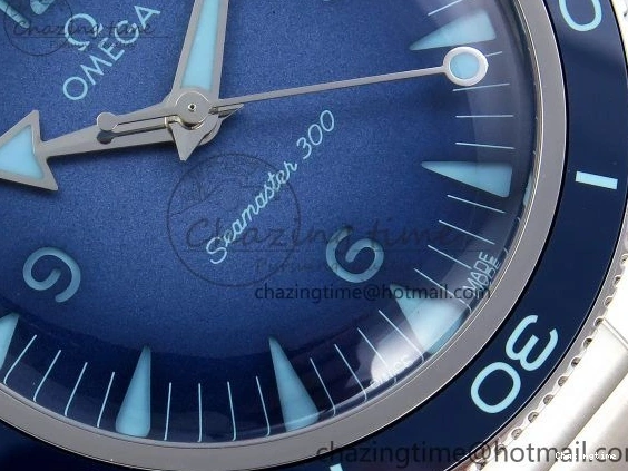 0504 Seamaster 300 Heritage VSF 1:1 Best Edition Blue Dial on SS Bracelet A8912 Super Clone Packable 7716